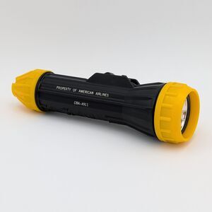 Vintage American Airlines MSHA Flashlight Fulton Industries 911/912 Tested Works